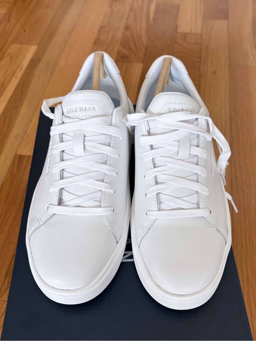 Cole Haan Grand Crosscourt traveler white leather Sneaker, Size 7B New - Picture 8 of 13